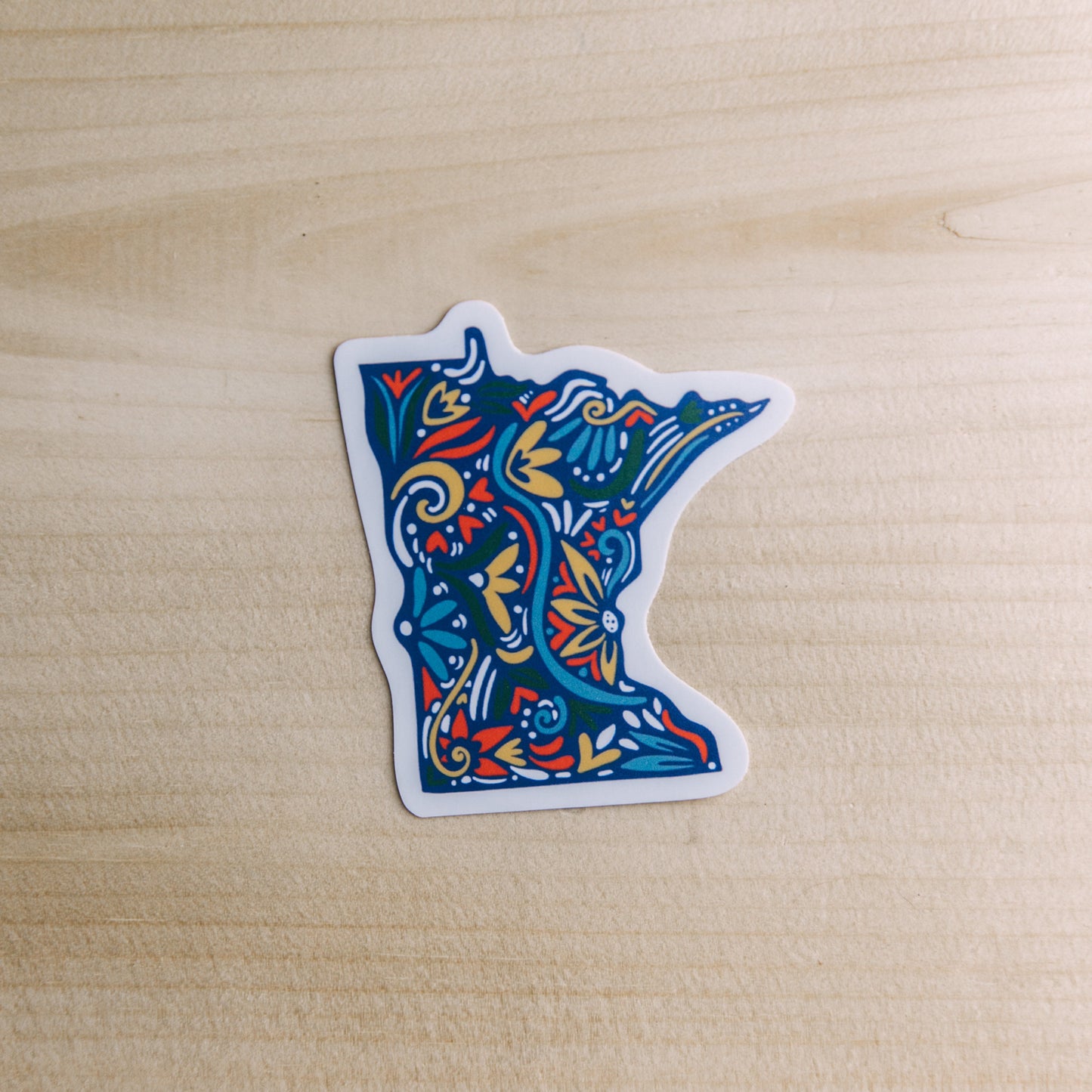 Minnesota State Sticker - Minnesotan - Bumper Sticker - Water Bottle Sticker - Laptop Sticker