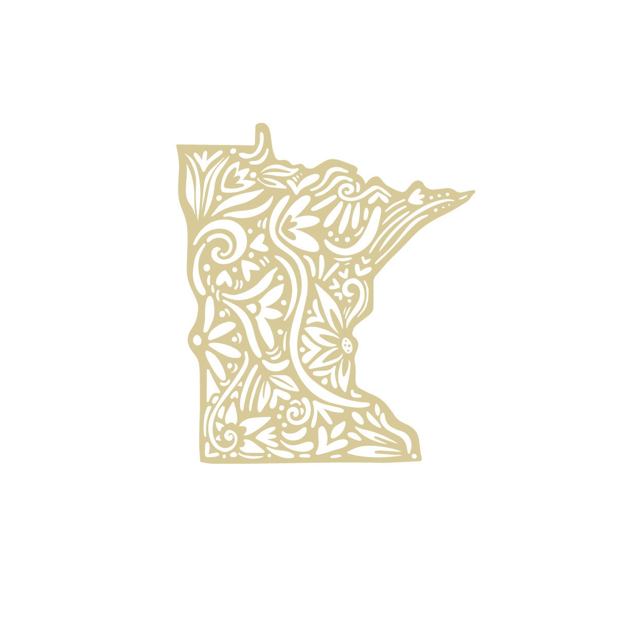 Minnesota State - Midwest - Minnesotan - MN Art - Cabin Decor