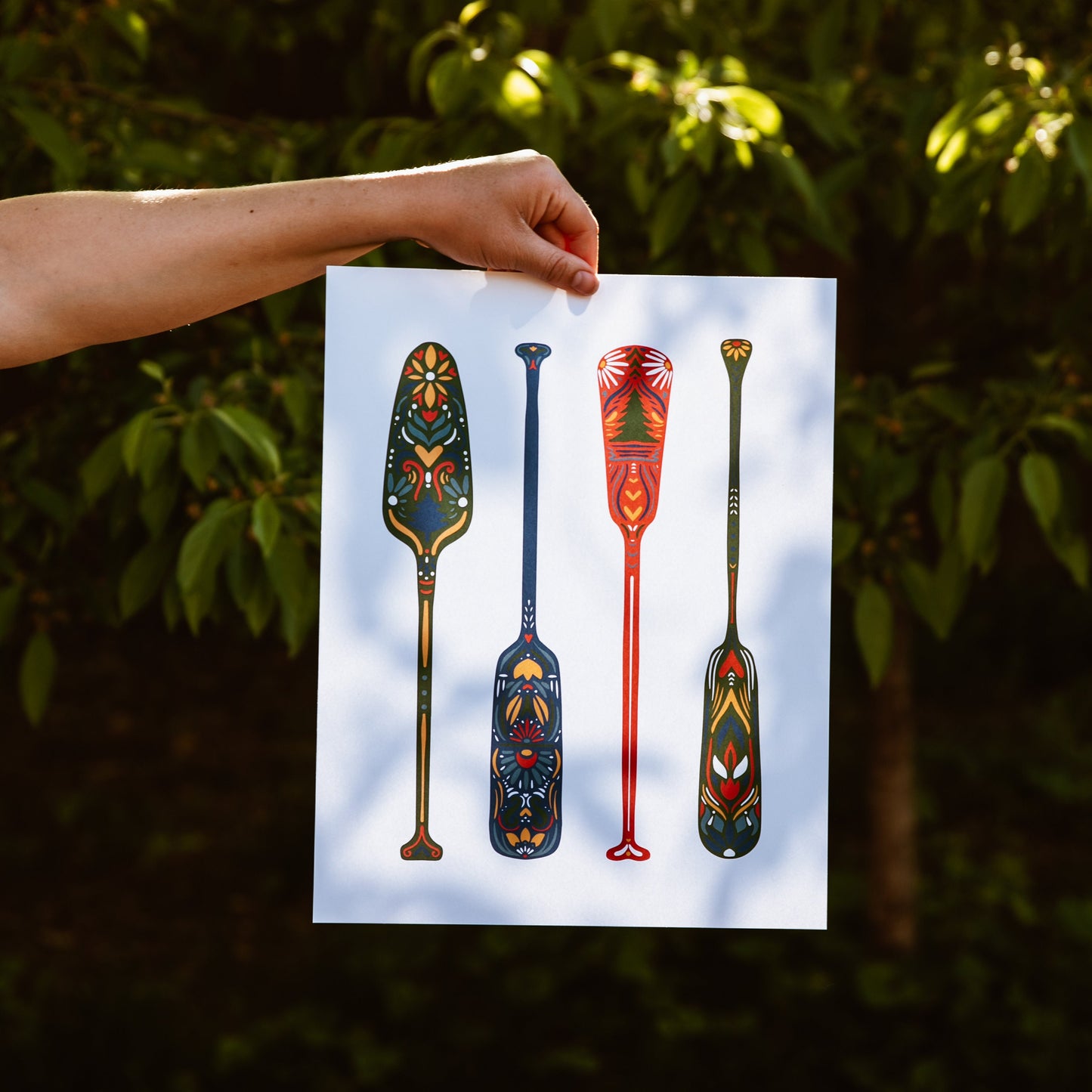Canoe Paddle Art - Canoe Paddles - Cabin Art - Lake Life - Paddle - Lake Life - Nordic - Scandinavian Art