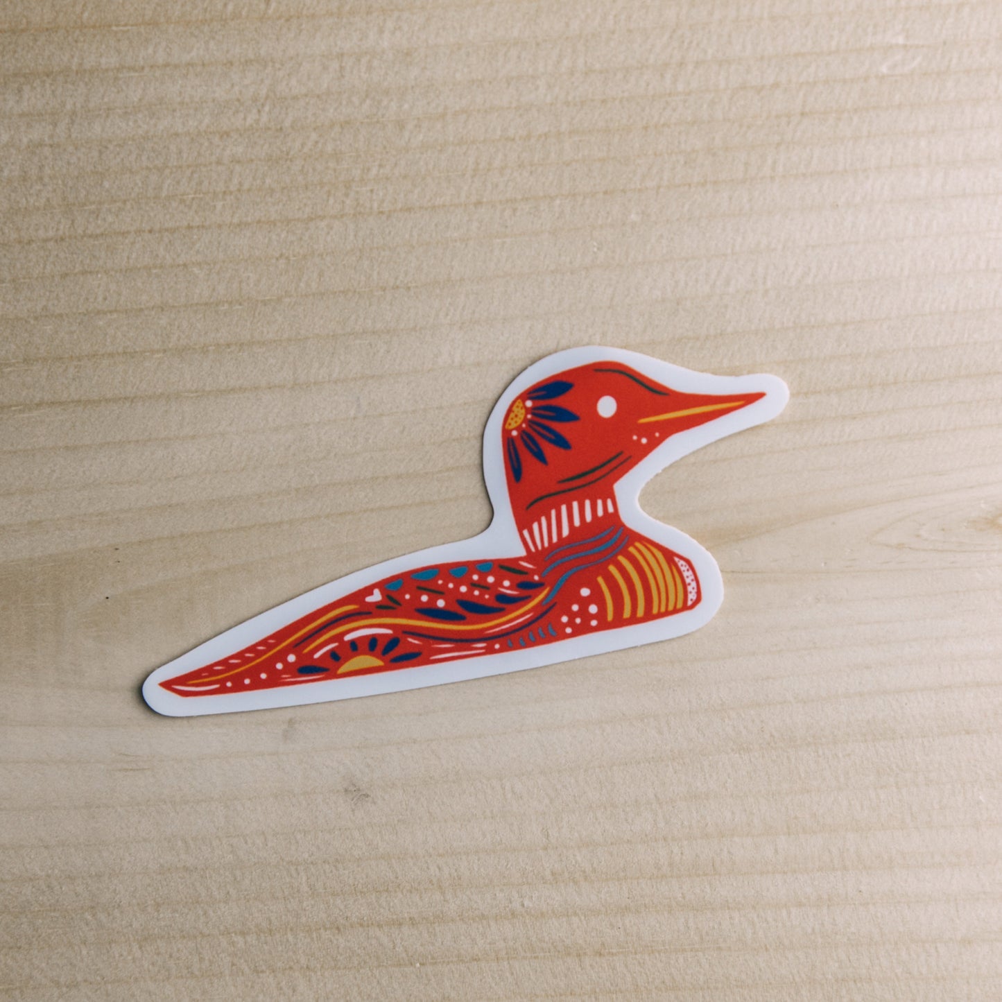 Loon Sticker - Minnesota Loon - Maine Loon - Water Bottle Sticker-Bumper Sticker