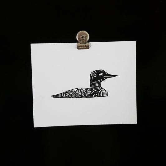 Loon Wall Art - Nordic Art -Print-Cabin Art - Classic Loon - Common Loon - Lake House Decor - Minnesota Loon - Maine Loon - Gift