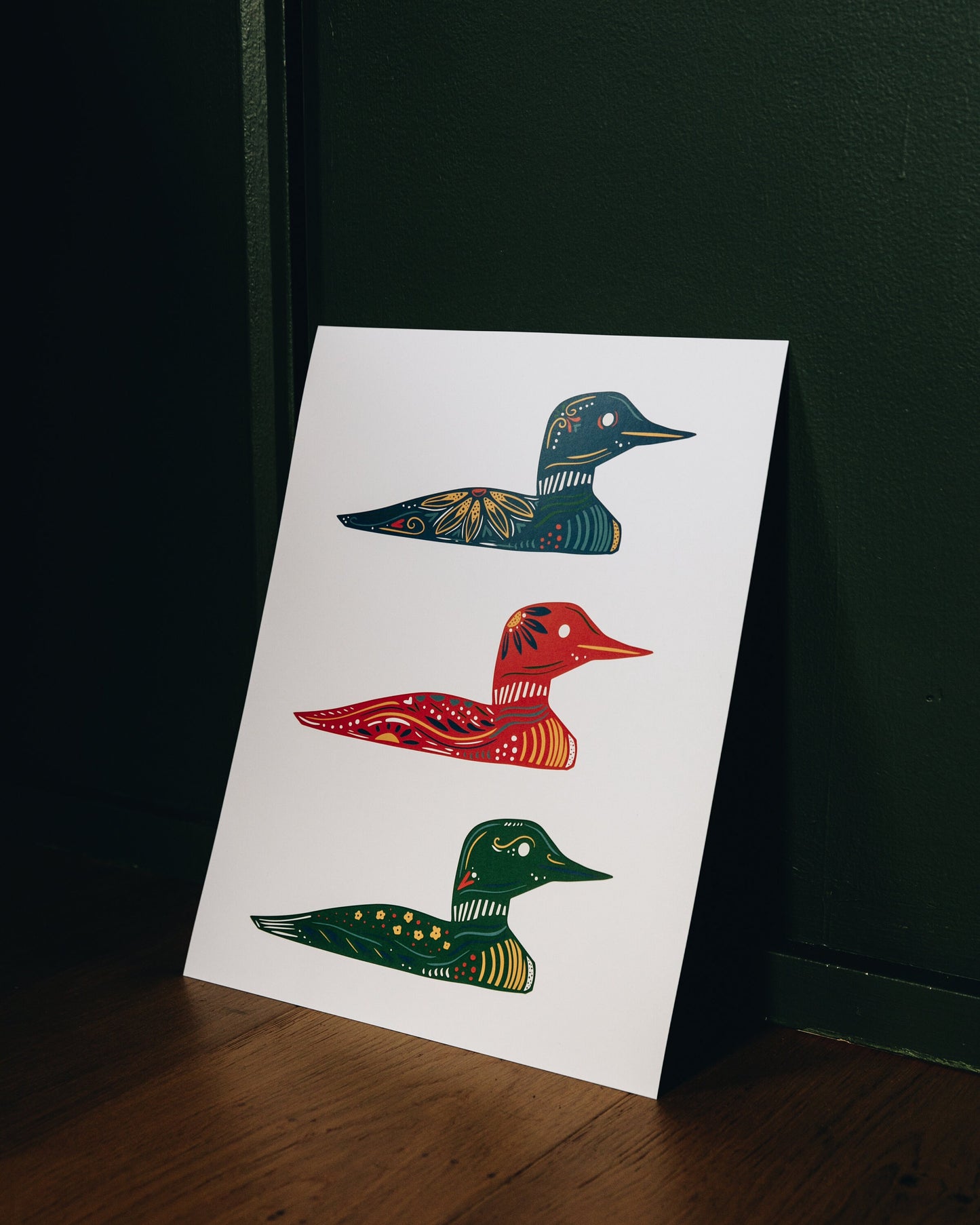 Loon Art- Cabin Art - Cabin Decor - Minnesota - Maine - North - Up North - Loon Print - Lakeside - Lake
