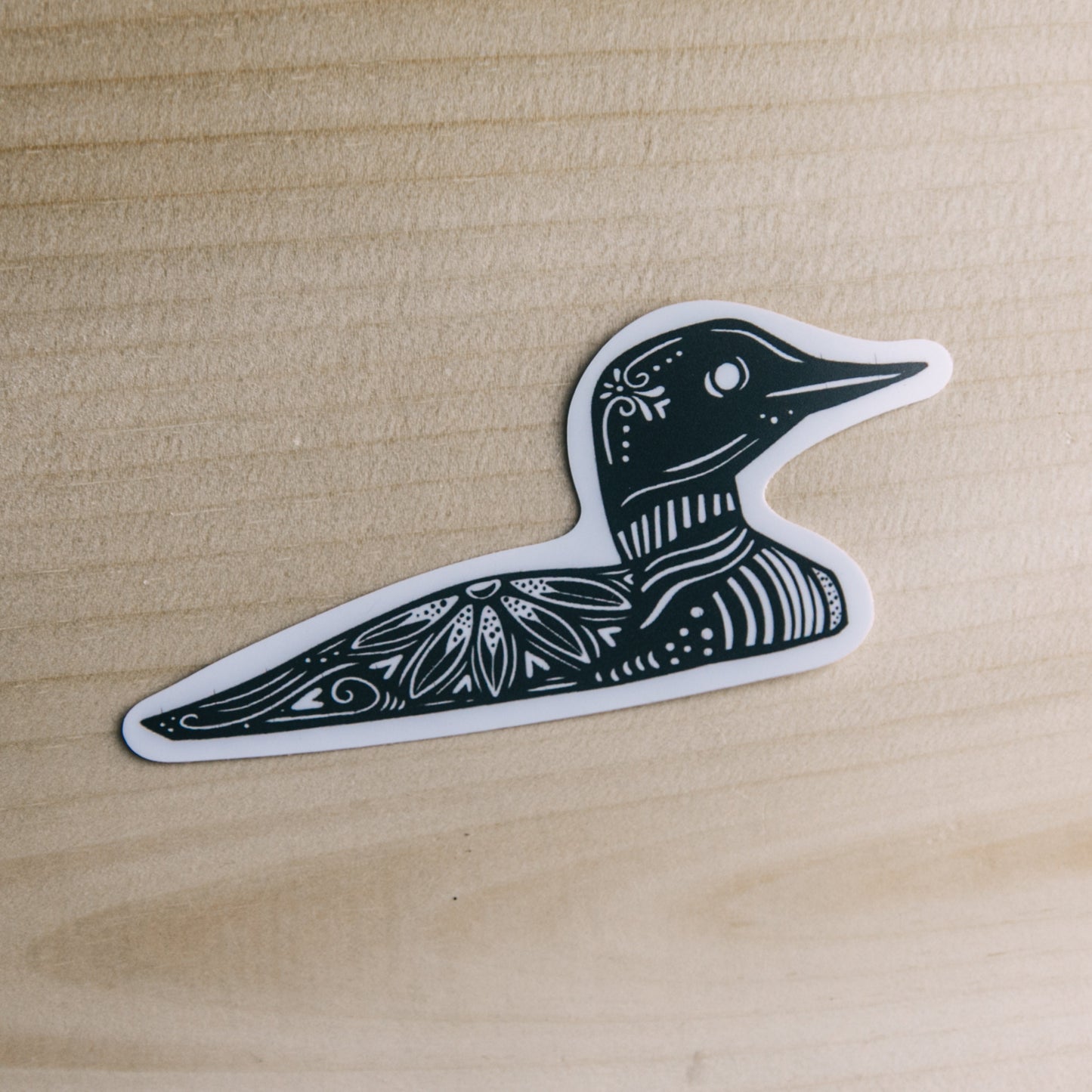 Loon Sticker - Minnesota Loon - Maine Loon - Water Bottle Sticker-Bumper Sticker