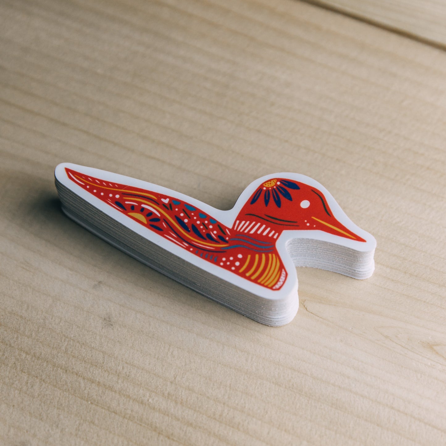 Loon Sticker - Minnesota Loon - Maine Loon - Water Bottle Sticker-Bumper Sticker