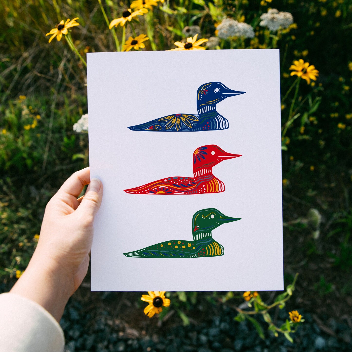 Loon Art- Cabin Art - Cabin Decor - Minnesota - Maine - North - Up North - Loon Print - Lakeside - Lake