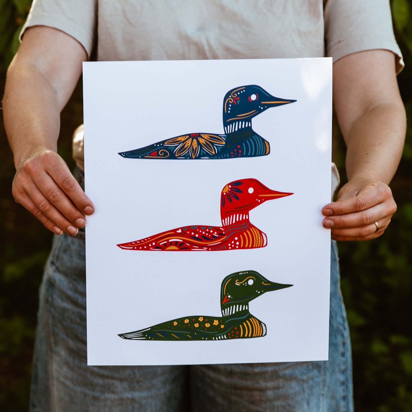 Loon Art- Cabin Art - Cabin Decor - Minnesota - Maine - North - Up North - Loon Print - Lakeside - Lake