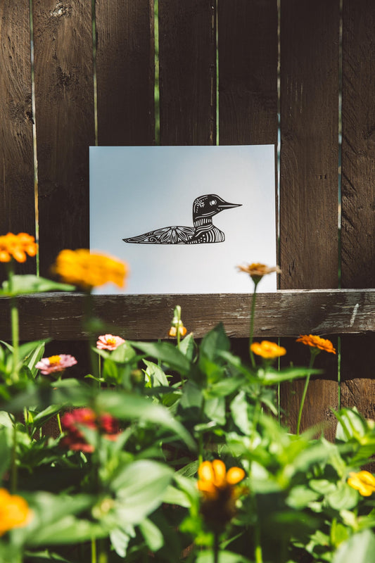Loon Wall Art - Cabin Core Decor -Print-Cabin Art - Loons - Maine Loon - Minnesota Loon - Cabin Decor - Common Loon - Classic Loon