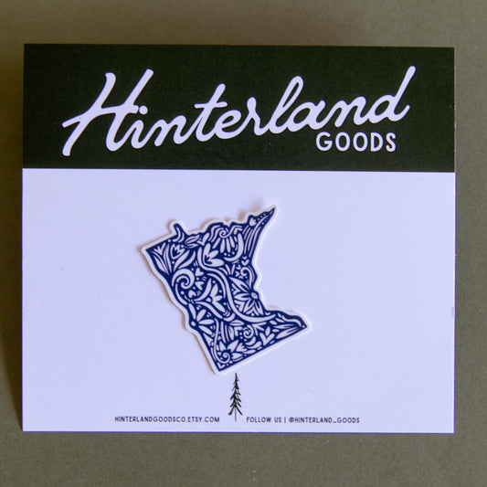 Minnesota State Sticker - Minnesotan - Bumper Sticker - MiniSota