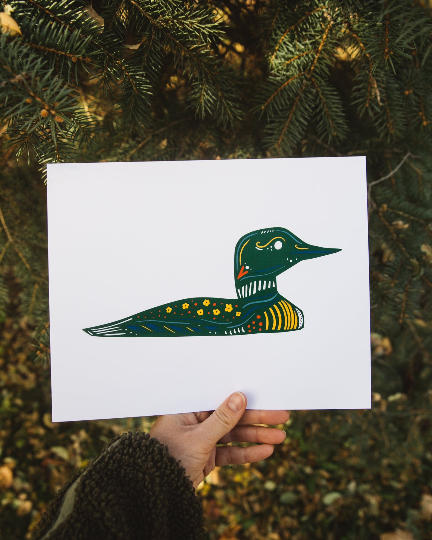 Loon Wall Art - Cabin Core Decor -Print-Cabin Art - Loons - Maine Loon - Minnesota Loon - Cabin Decor - Common Loon - Classic Loon