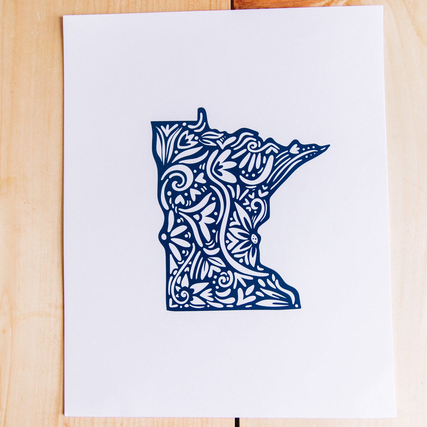 Minnesota State - Midwest - Minnesotan - MN Art - Cabin Decor