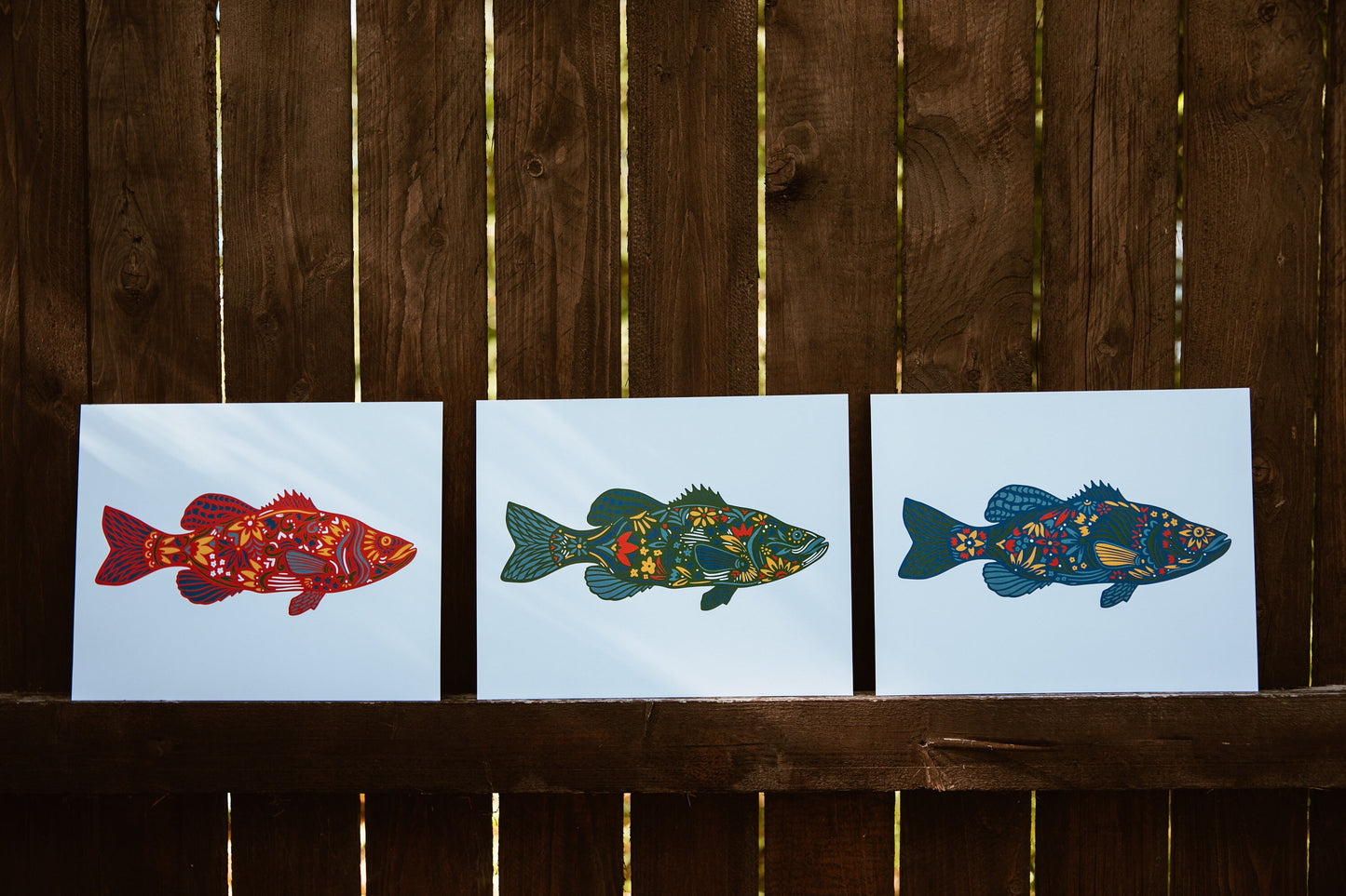 Fish Art- Fishing Decor - Minnesota Art - Lake House Art - Fishing Lover Wall Art - Bass Print