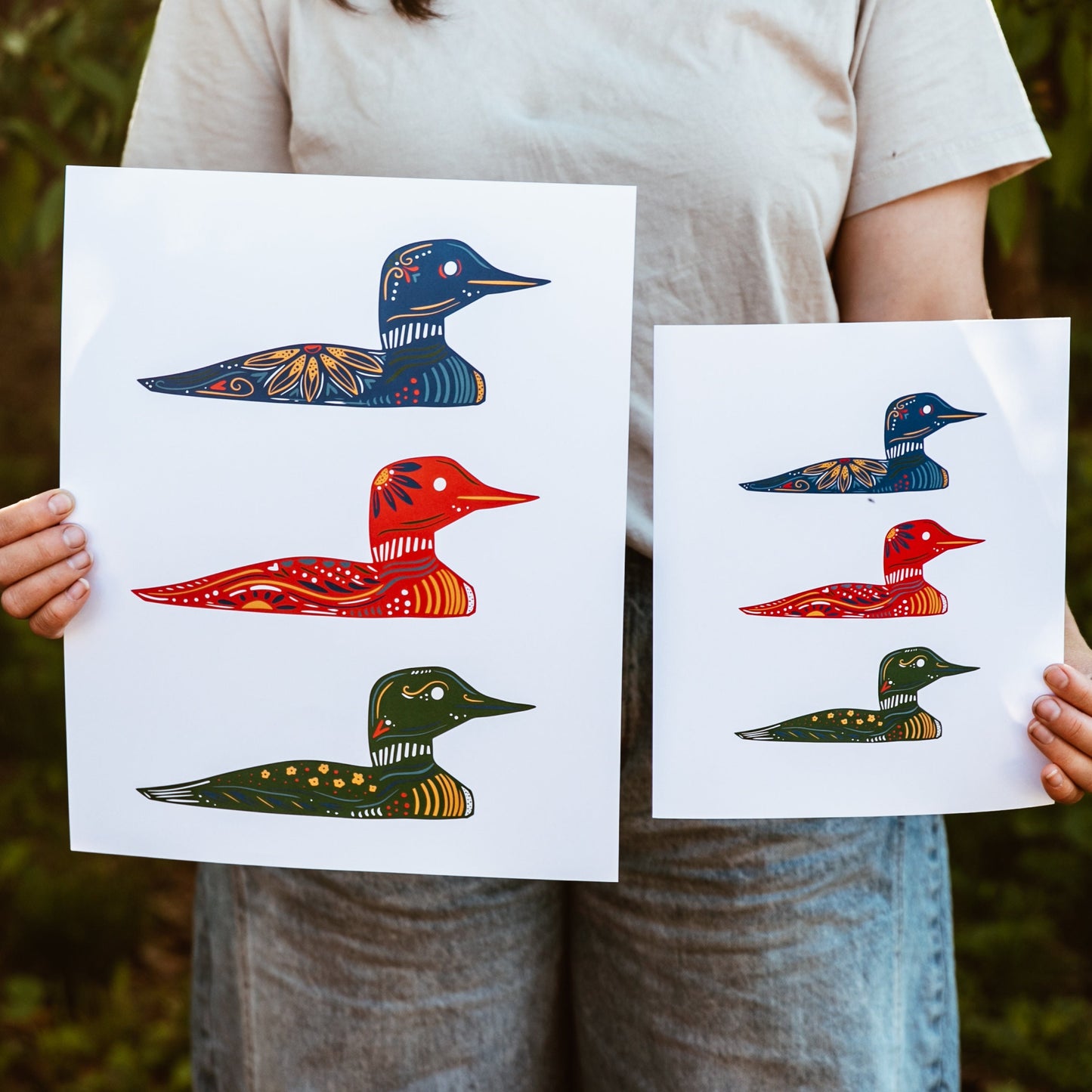 Loon Art- Cabin Art - Cabin Decor - Minnesota - Maine - North - Up North - Loon Print - Lakeside - Lake