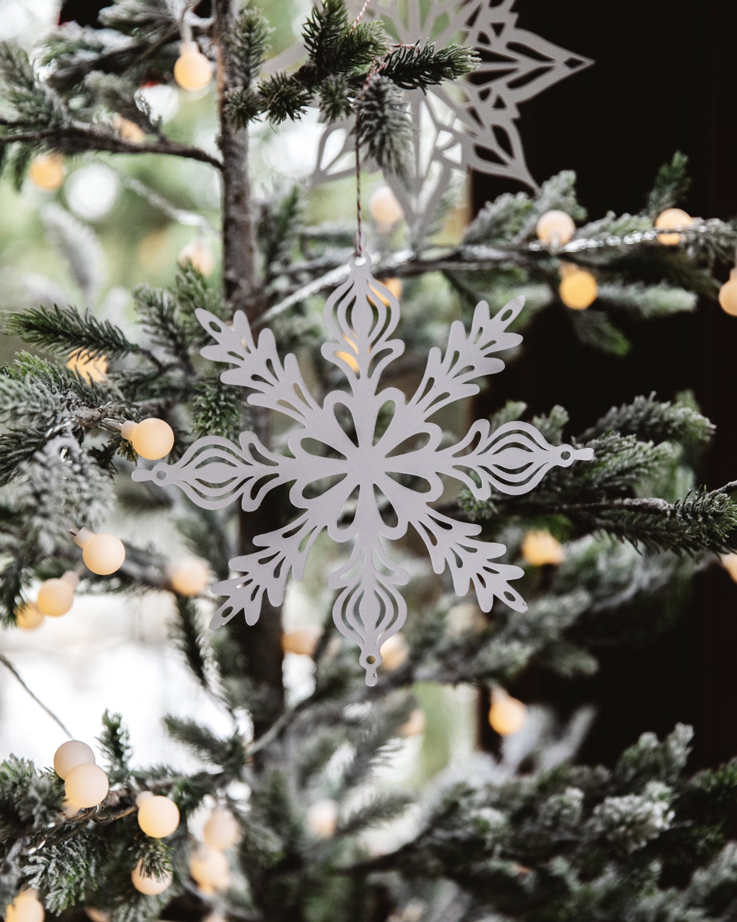 Paper Snowflakes set of 5 Holiday Decor