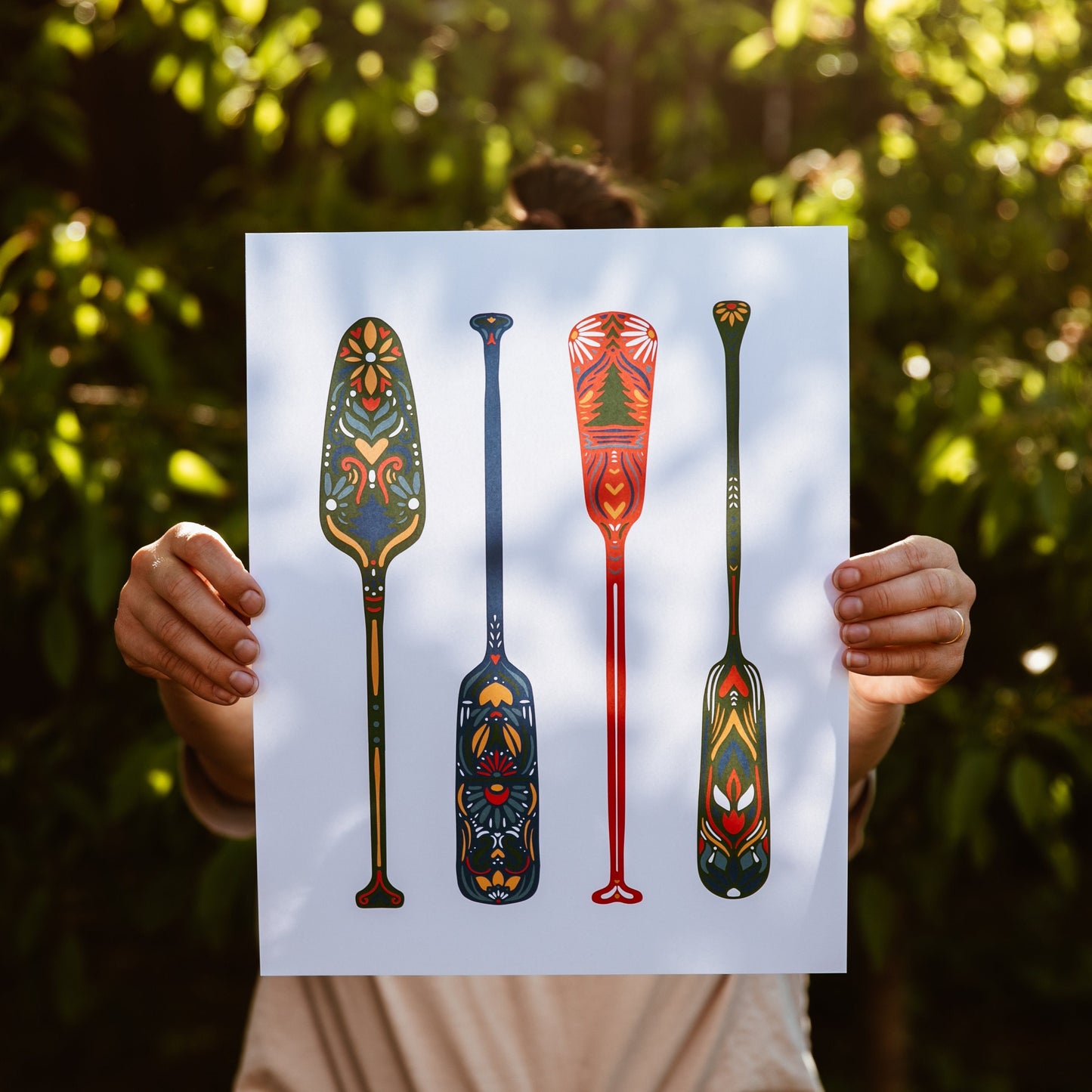Canoe Paddle Art - Canoe Paddles - Cabin Art - Lake Life - Paddle - Lake Life - Nordic - Scandinavian Art