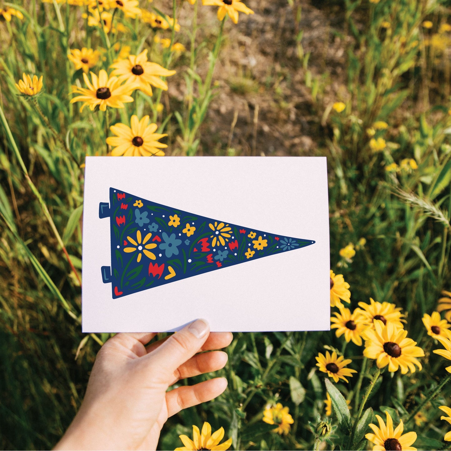 Nature Pennant Flag - Nature Lover Gift - Floral