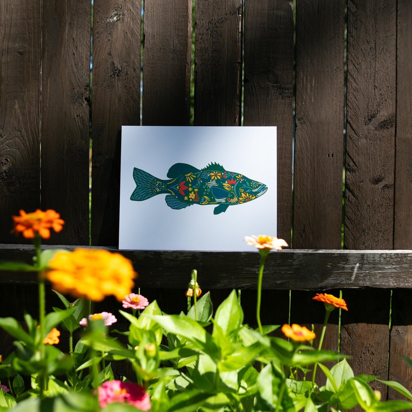 Fish Art- Fishing Decor - Minnesota Art - Lake House Art - Fishing Lover Wall Art - Bass Print