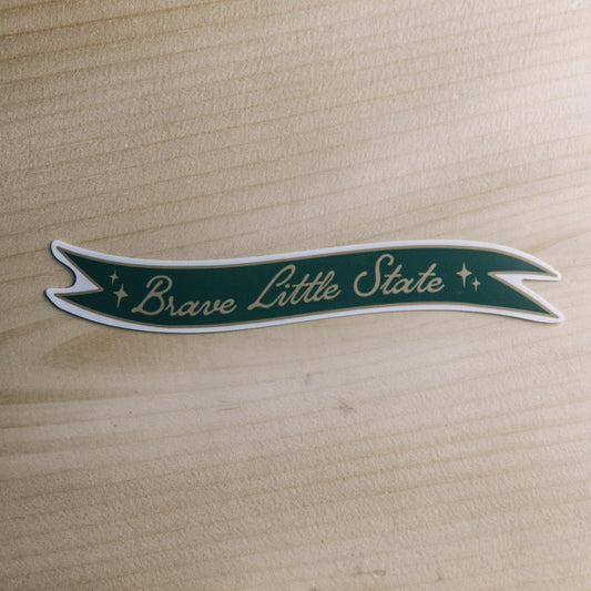 Vermont Sticker-Brave Little State Sticker-Green Mountain State-New England