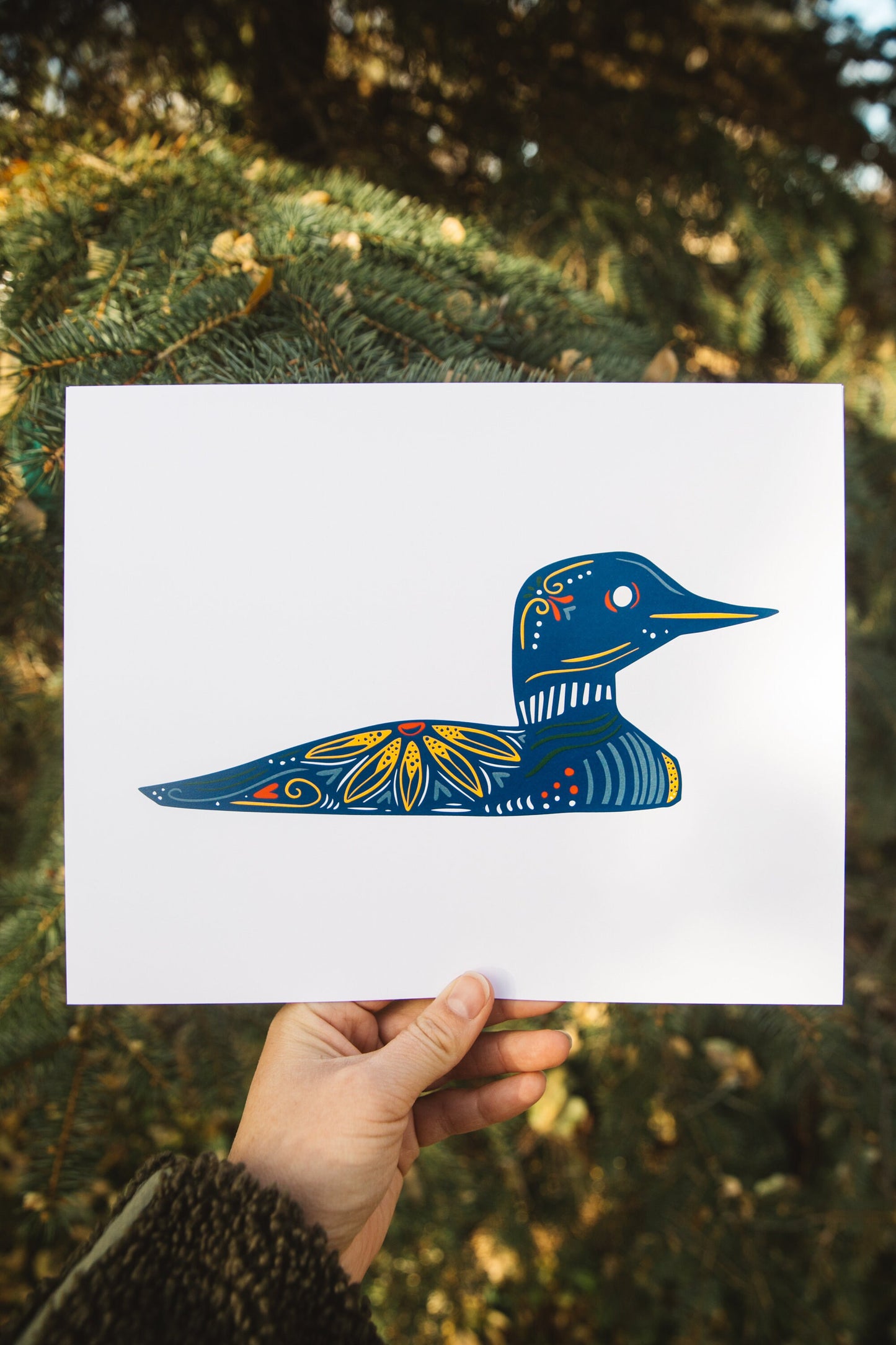 Loon Wall Art - Cabin Core Decor -Print-Cabin Art - Loons - Maine Loon - Minnesota Loon - Cabin Decor - Common Loon - Classic Loon