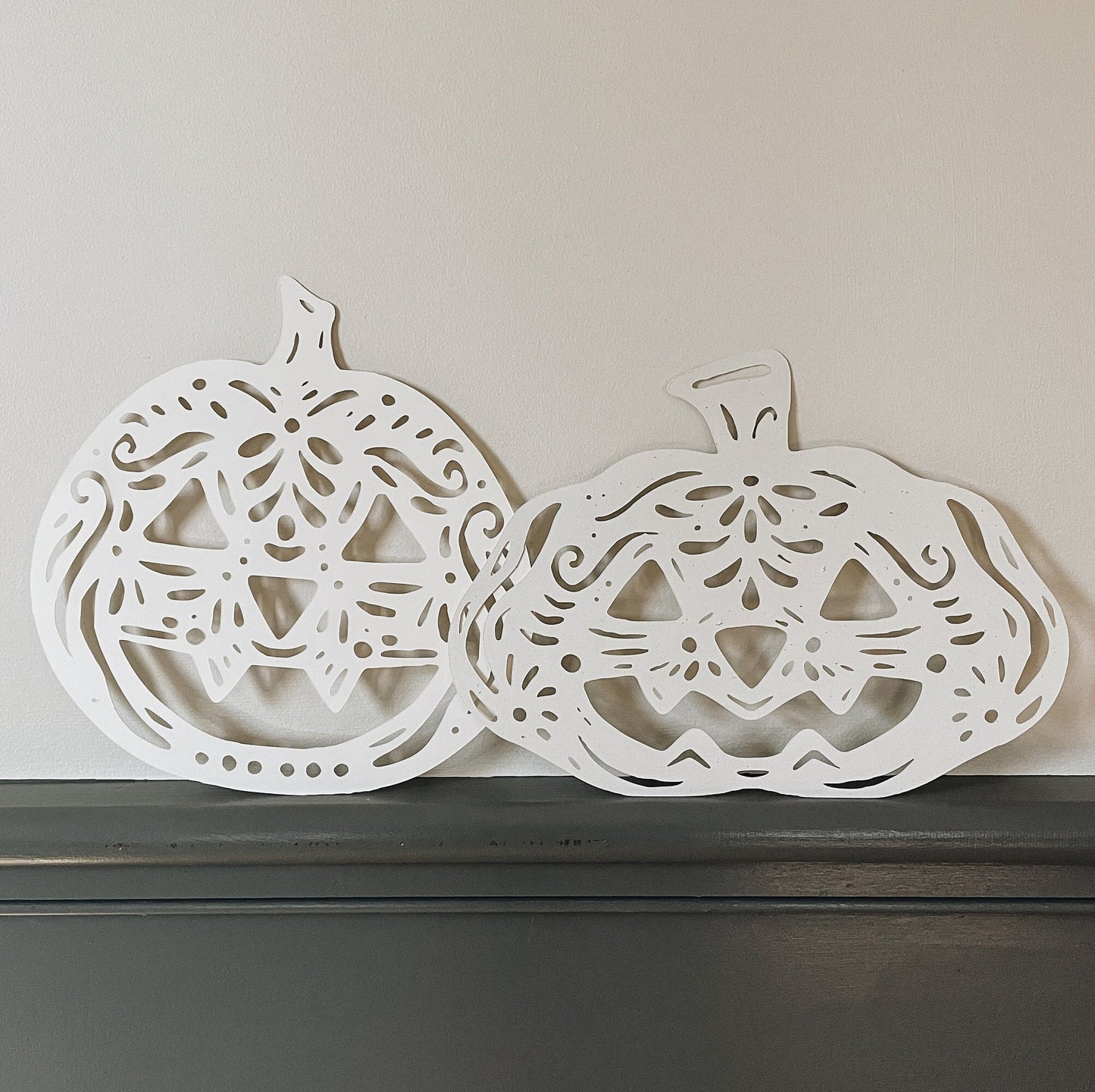 Paper Pumpkins - Halloween Decor - Fall Decor - Paper Cut Out - Fall