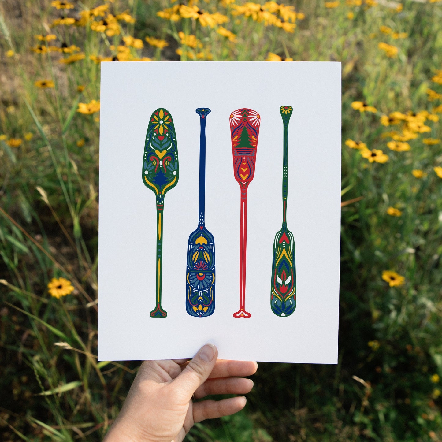 Canoe Paddle Art - Canoe Paddles - Cabin Art - Lake Life - Paddle - Lake Life - Nordic - Scandinavian Art