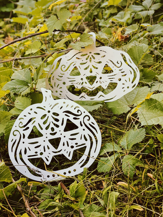 Paper Pumpkins - Halloween Decor - Fall Decor - Paper Cut Out - Fall