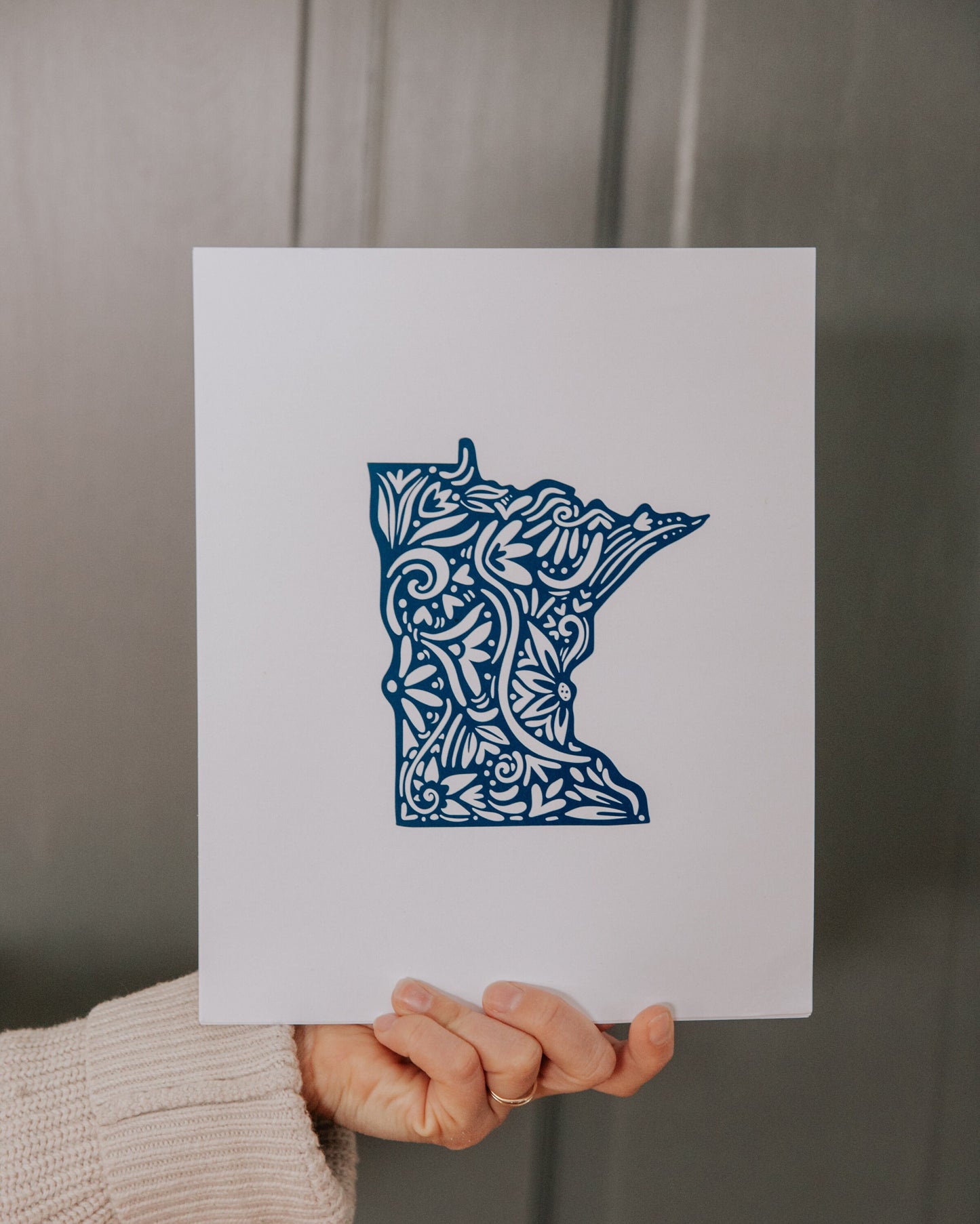 Minnesota State - Midwest - Minnesotan - MN Art - Cabin Decor