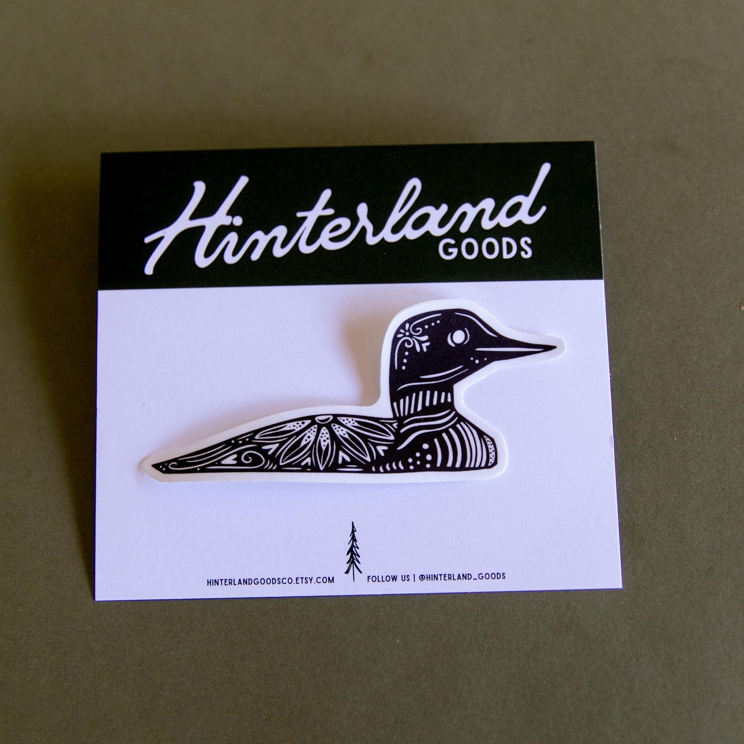 Loon Sticker - Minnesota Loon - Maine Loon - Water Bottle Sticker-Bumper Sticker