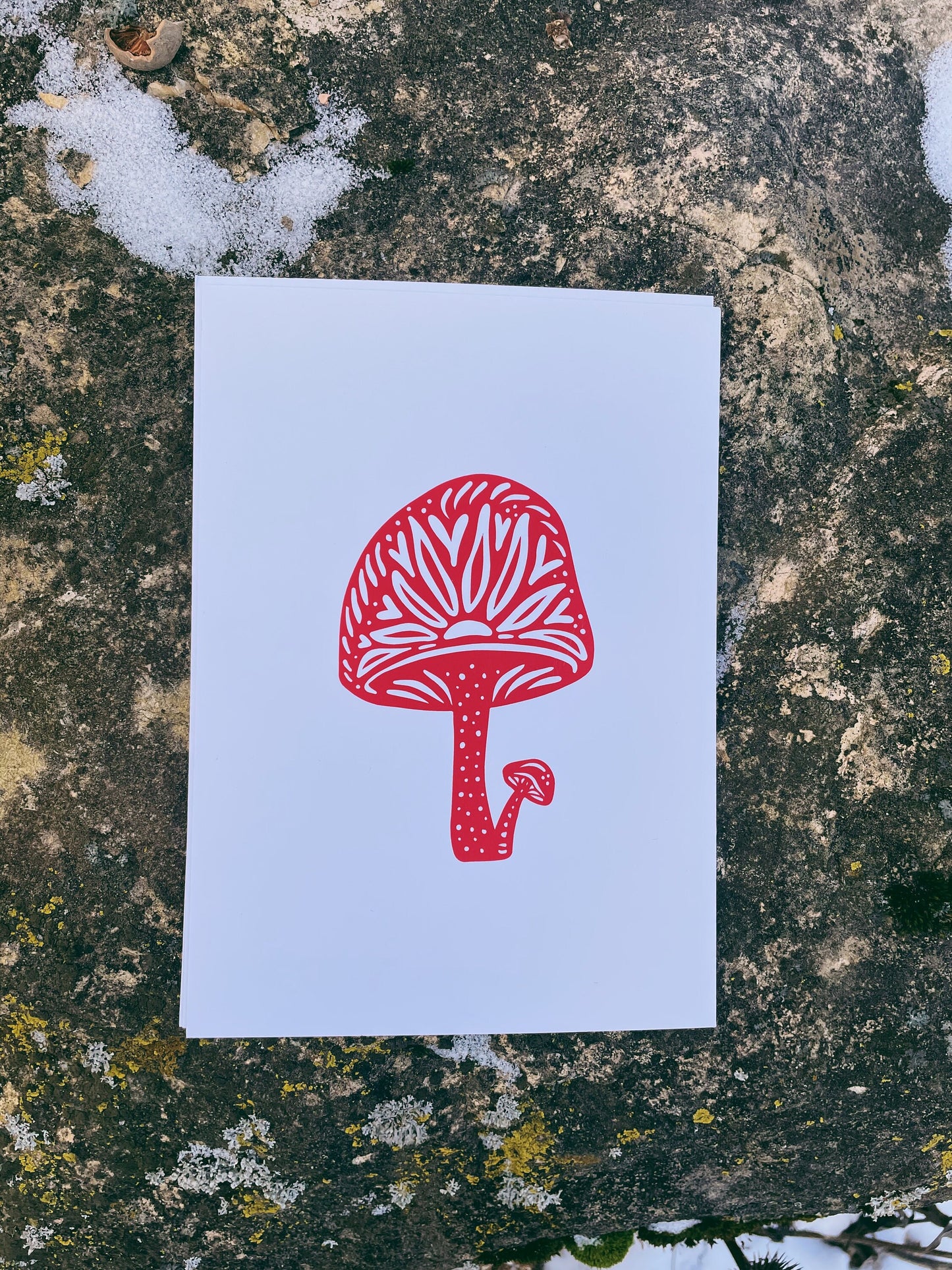 Red Mushroom Art Print