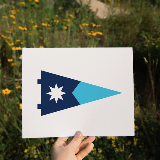 Minnesota State Flag - Minnesotan - Minnesota Theme Home Decor - Print