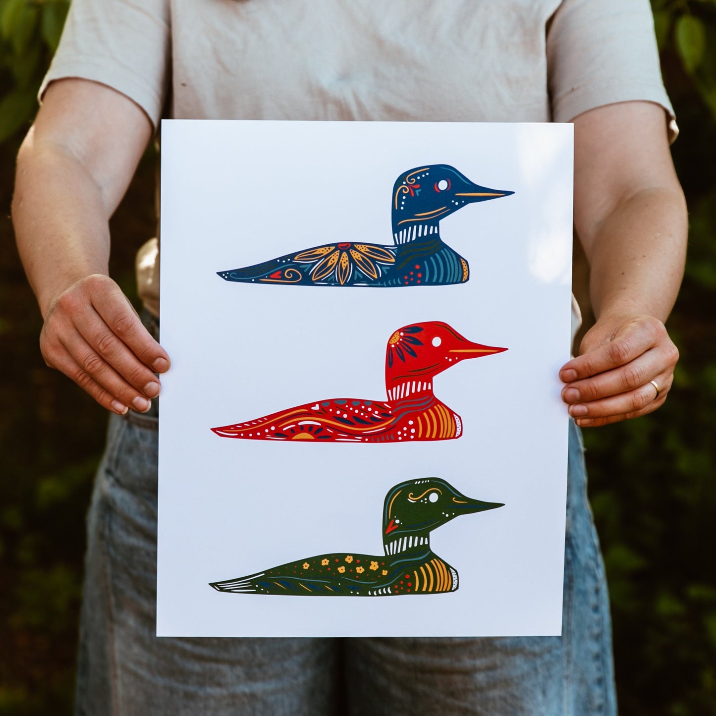 Loon Art- Cabin Art - Cabin Decor - Minnesota - Maine - North - Up North - Loon Print - Lakeside - Lake