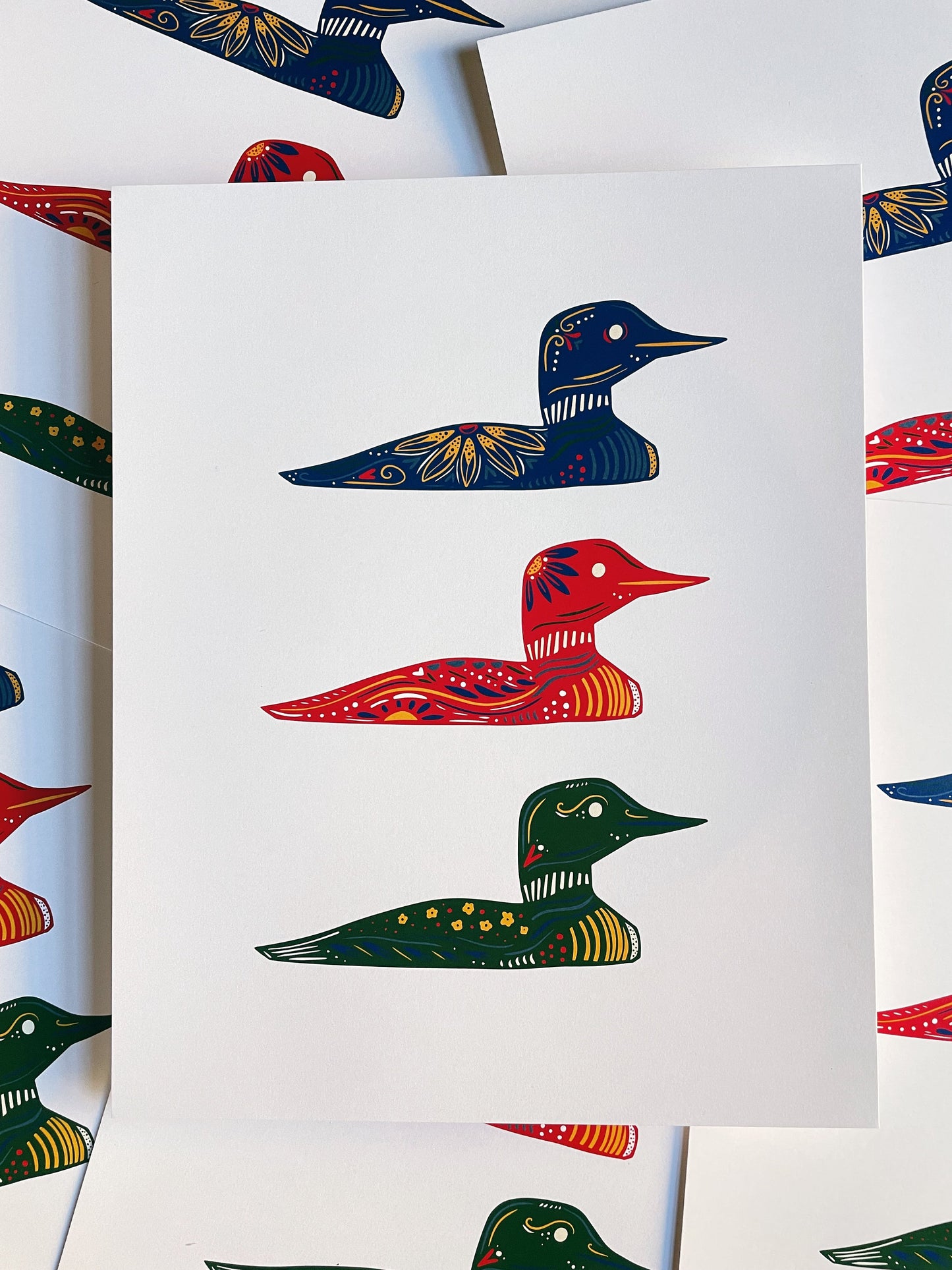 Loon Art- Cabin Art - Cabin Decor - Minnesota - Maine - North - Up North - Loon Print - Lakeside - Lake