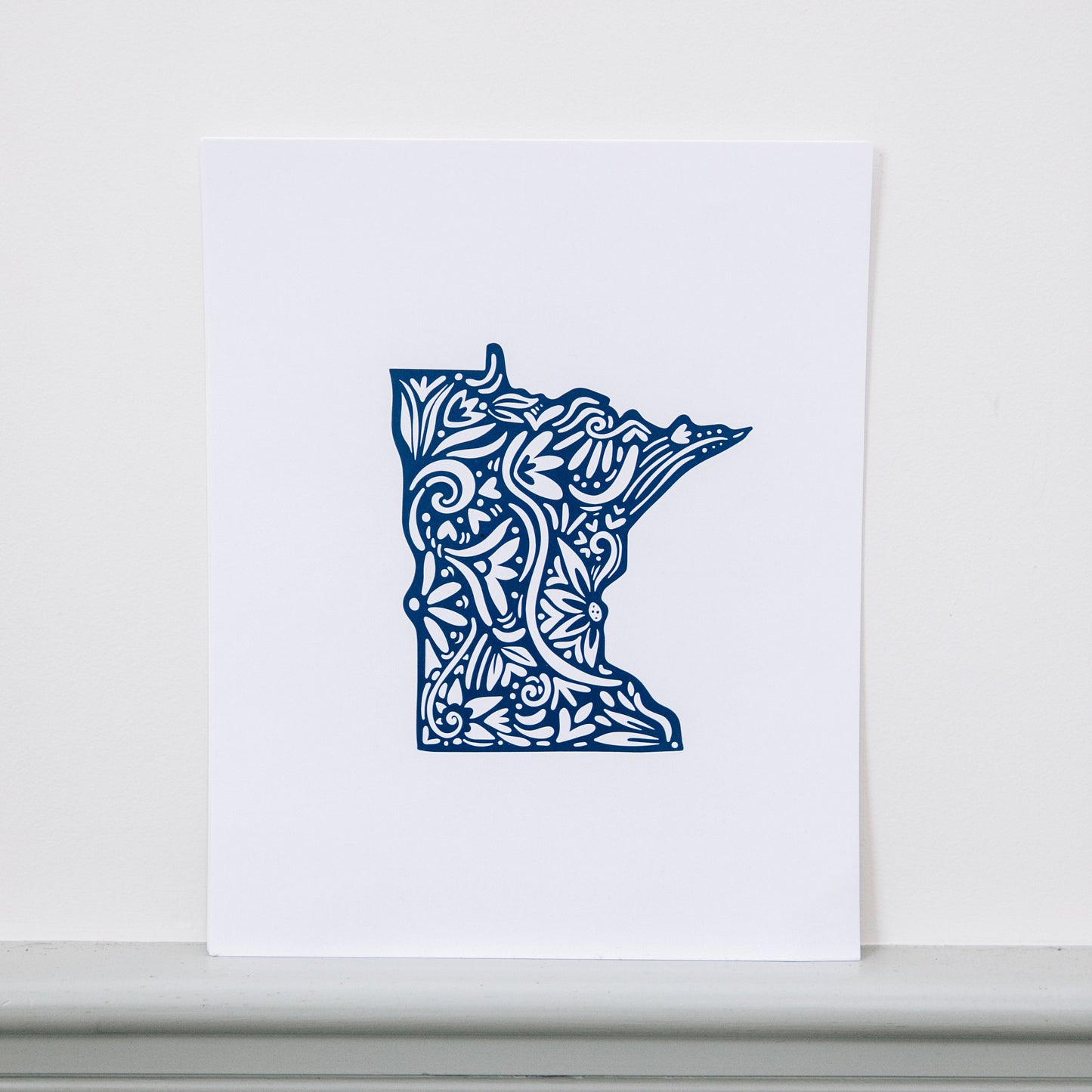 Minnesota State - Midwest - Minnesotan - MN Art - Cabin Decor