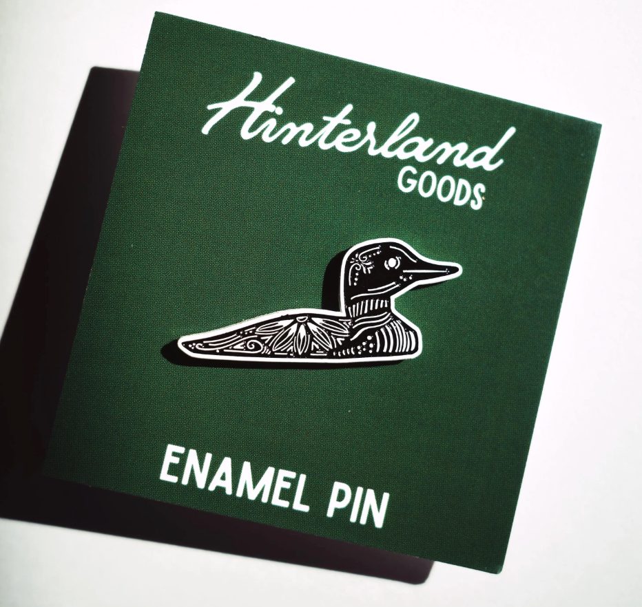Loon Enamel Pin