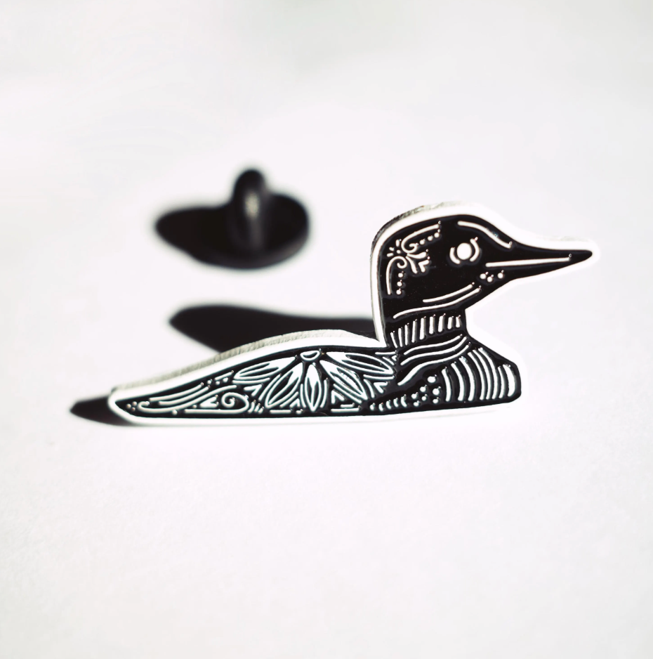 Loon Enamel Pin