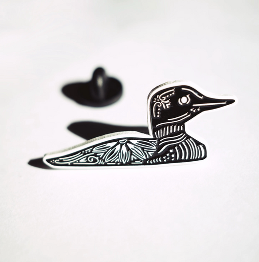 Loon Enamel Pin