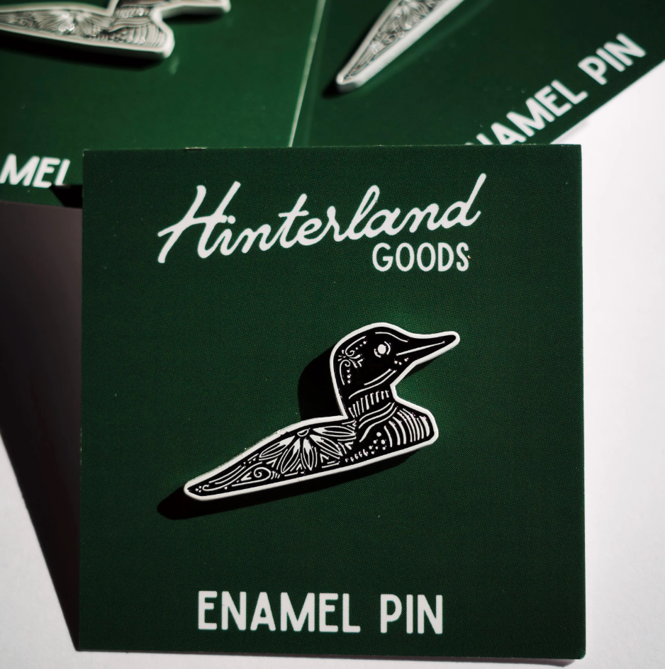 Loon Enamel Pin
