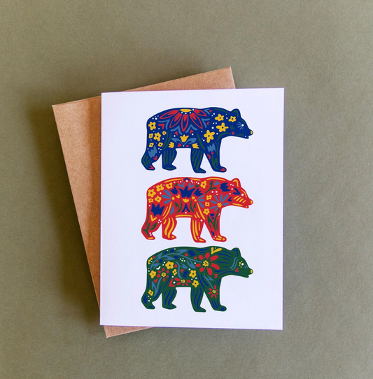 Nordic Bear Greeting Card