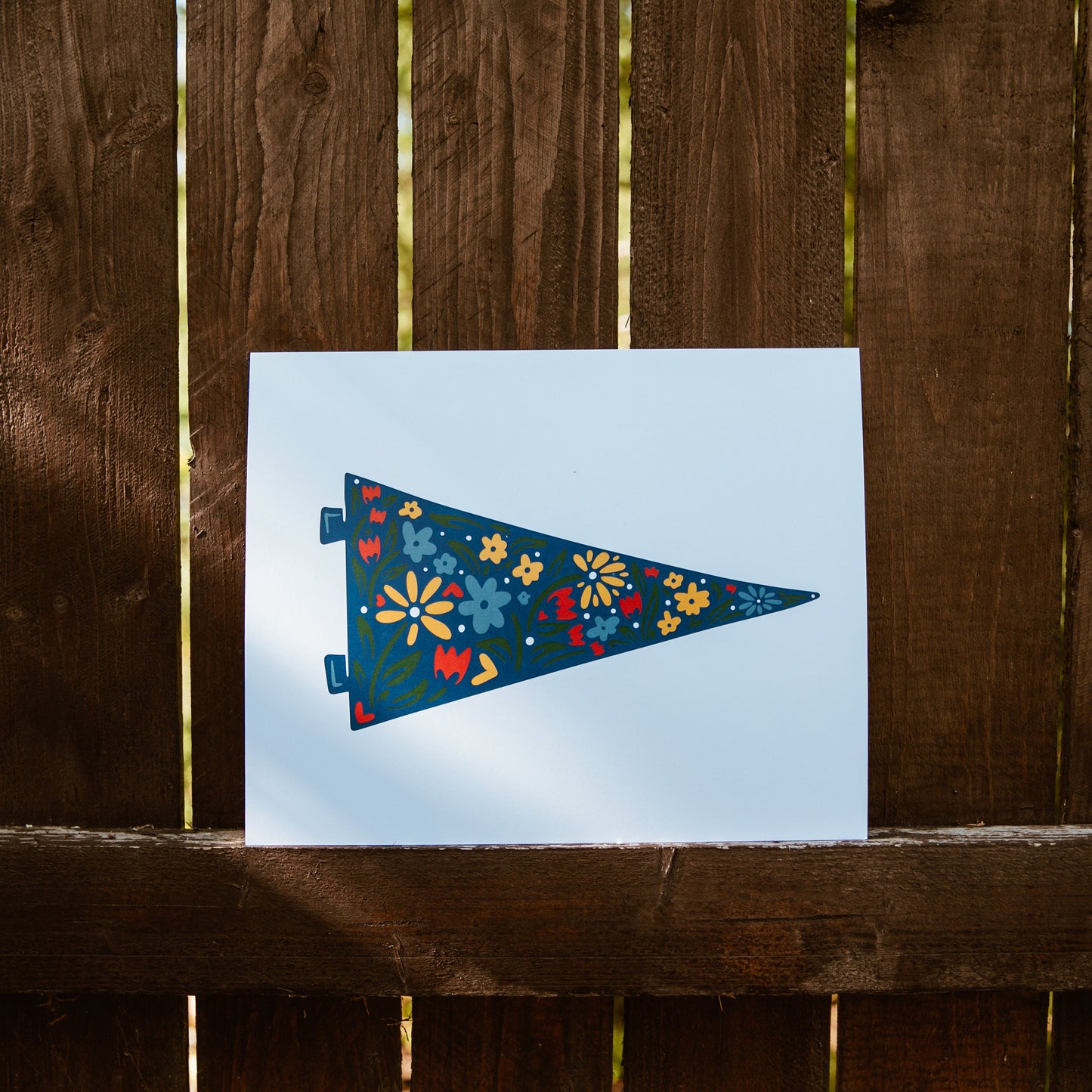 Nature Pennant Flag - Nature Lover Gift - Floral