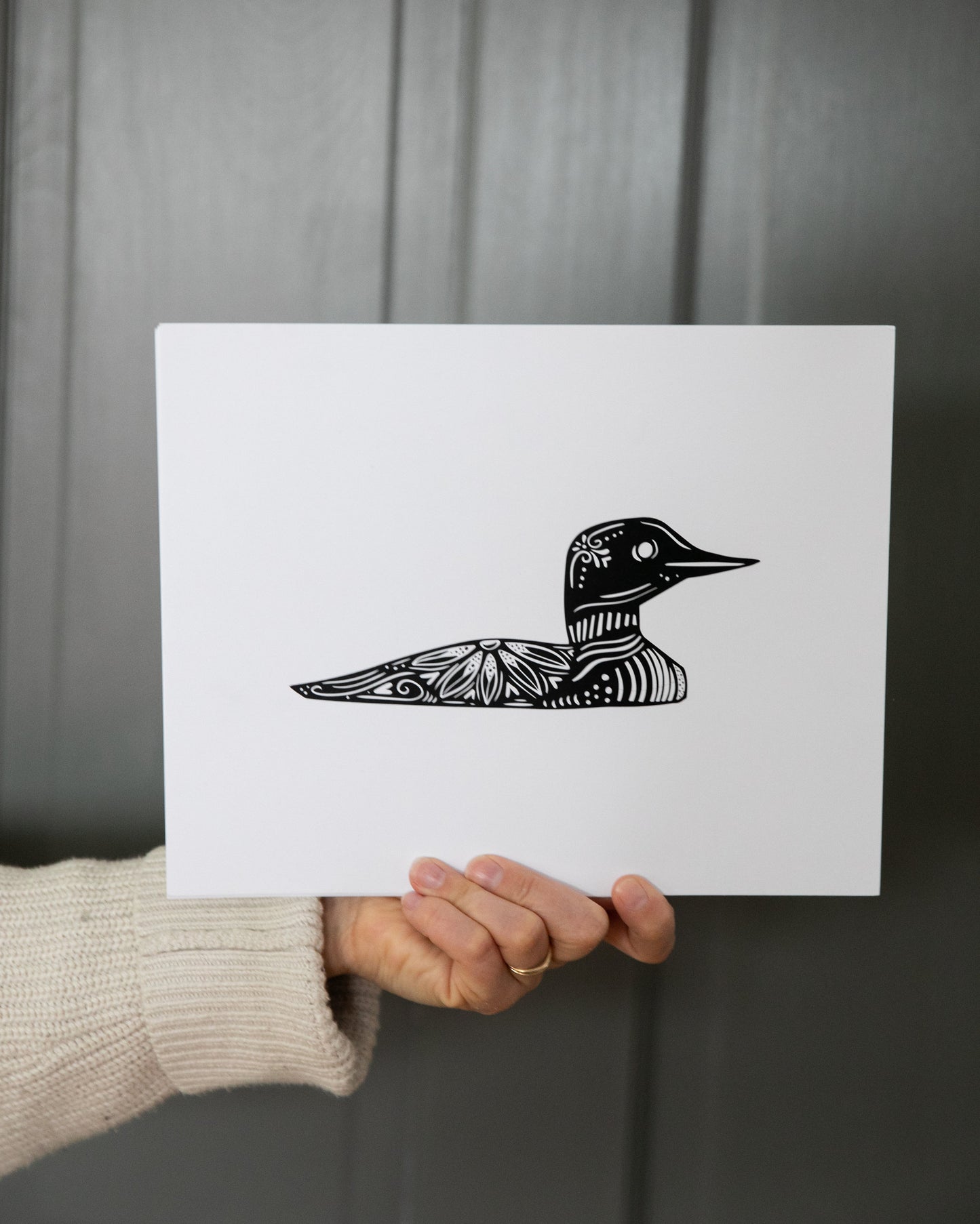 Loon Wall Art - Cabin Core Decor -Print-Cabin Art - Loons - Maine Loon - Minnesota Loon - Cabin Decor - Common Loon - Classic Loon
