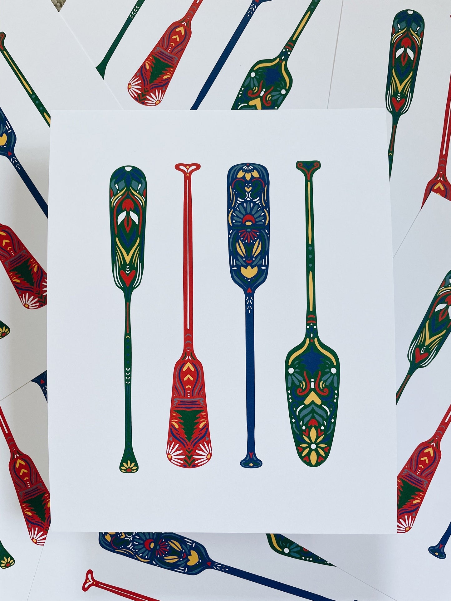 Canoe Paddle Art - Canoe Paddles - Cabin Art - Lake Life - Paddle - Lake Life - Nordic - Scandinavian Art
