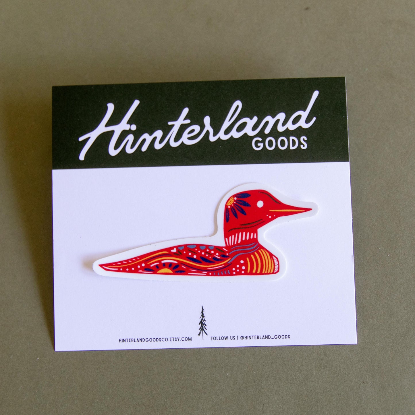 Loon Sticker - Minnesota Loon - Maine Loon - Water Bottle Sticker-Bumper Sticker