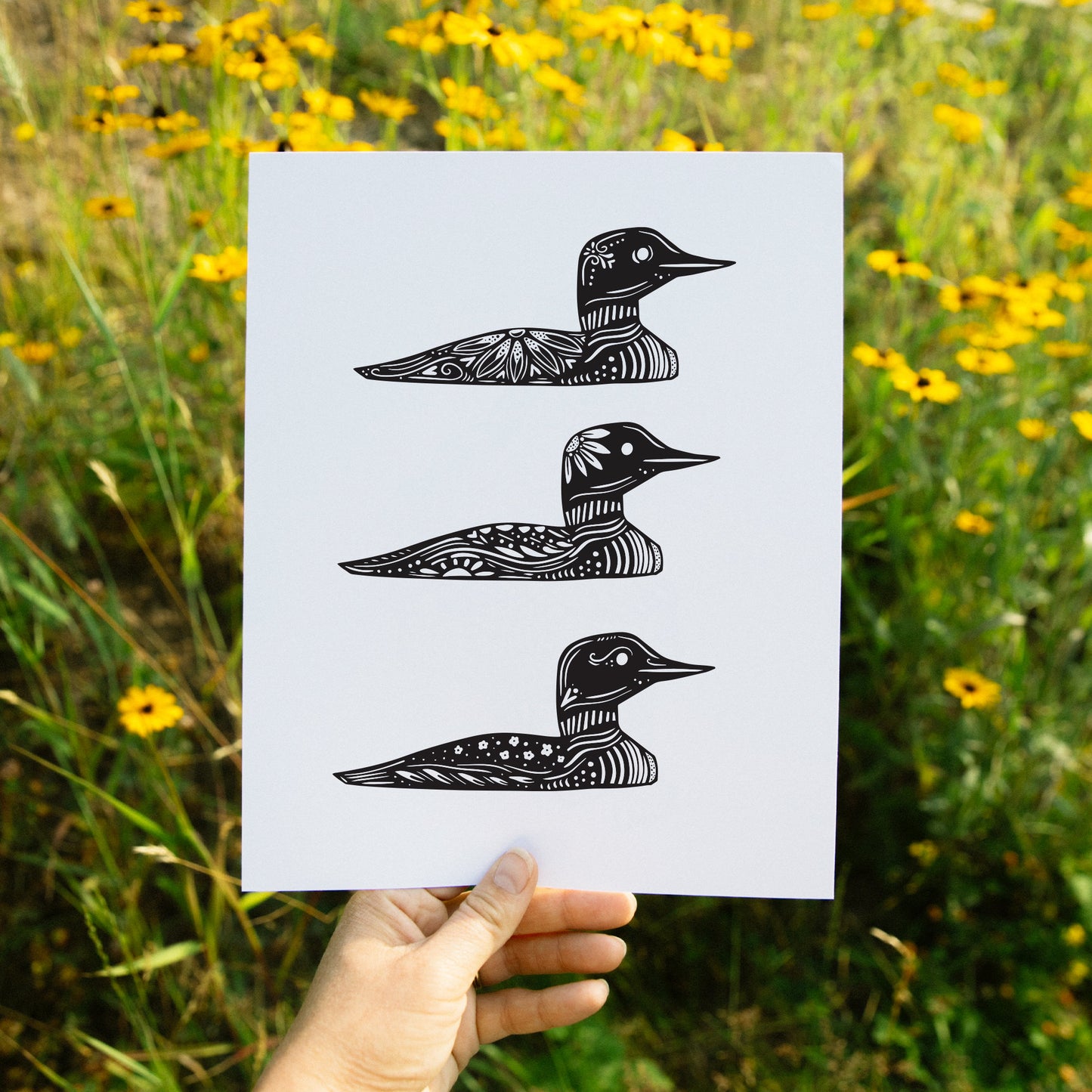 Loon Art- Cabin Art - Cabin Decor - Minnesota - Maine - North - Up North - Loon Print - Lakeside - Lake