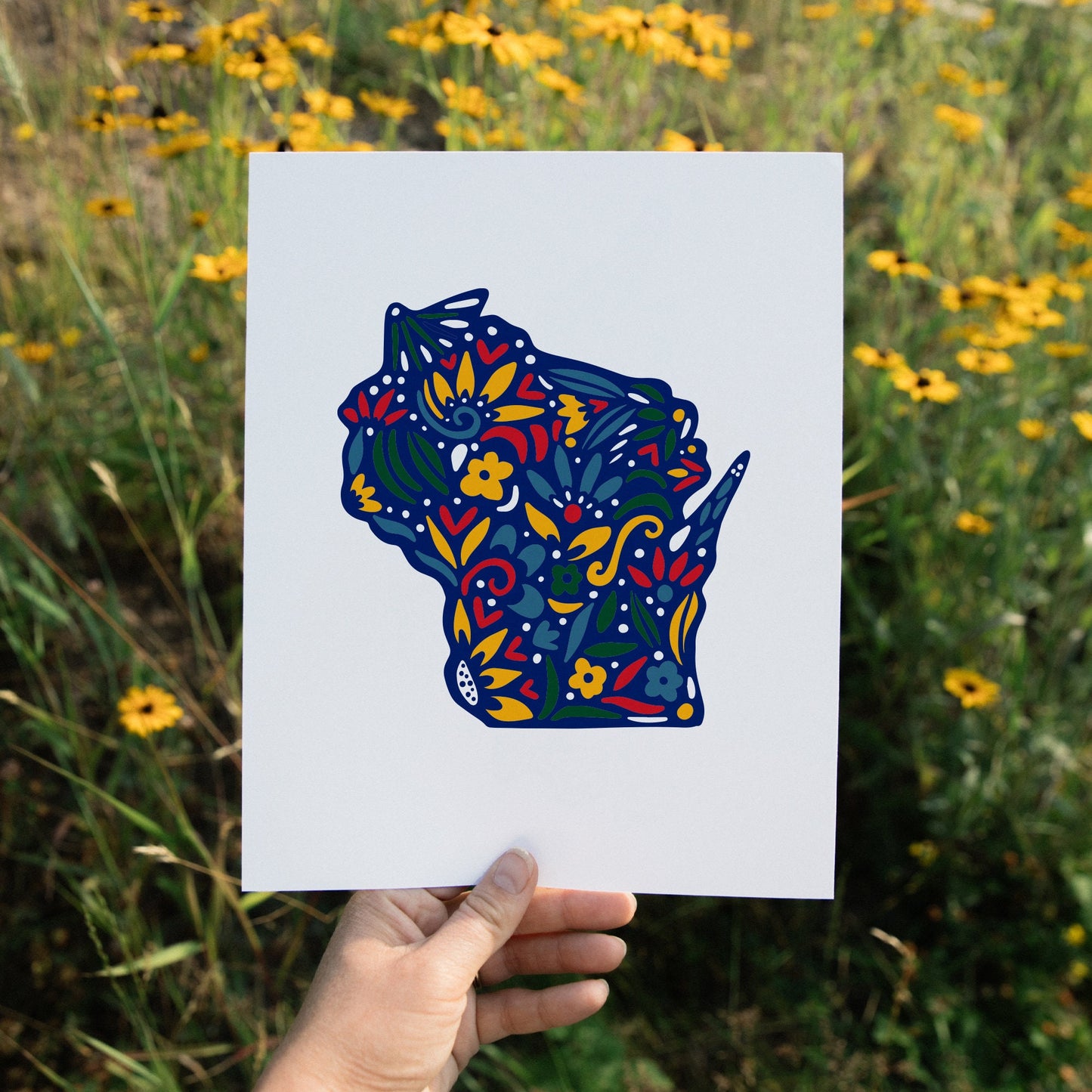 Wisconsin State Art - Wisconsin Print - Wall Art - On Wisconsin